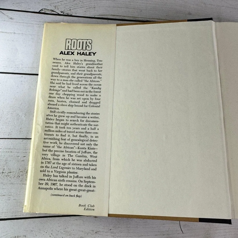 Roots Alex Haley 1976 Book Club Edition Historical Fiction Doubleday